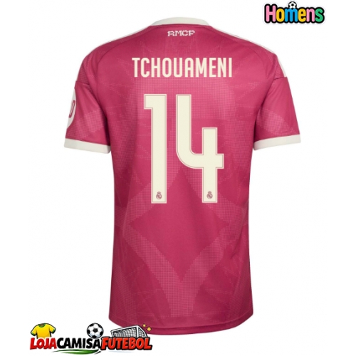 Camisa de Futebol Real Madrid Aurelien Tchouameni #14 Equipamento Alternativo 2026-27 Manga Curta